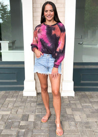 Joni Tie Dye Sweatshirt-Hand In Pocket