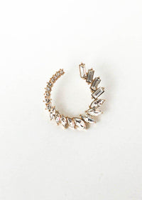 Clearly Crystal Hoops - Clear-Hand In Pocket