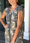 Everyday Gear Camo Print T Shirt Dress-Camo-***FINAL SALE***-Hand In Pocket