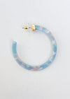 Layna Resin Hoops- Aqua/Pink-Hand In Pocket