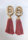 Morningside Metallic Link Tassel Statement Earring - ***FINAL SALE***-Hand In Pocket