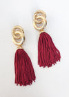 Morningside Metallic Link Tassel Statement Earring -***FINAL SALE***-Hand In Pocket