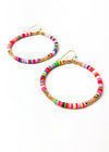 Carnival Beaded Hoop-Hand In Pocket