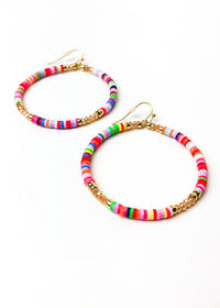 Carnival Beaded Hoop-Hand In Pocket