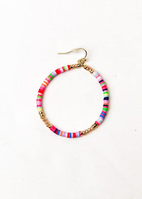 Carnival Beaded Hoop-Hand In Pocket