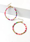 Carnival Beaded Hoop-Hand In Pocket