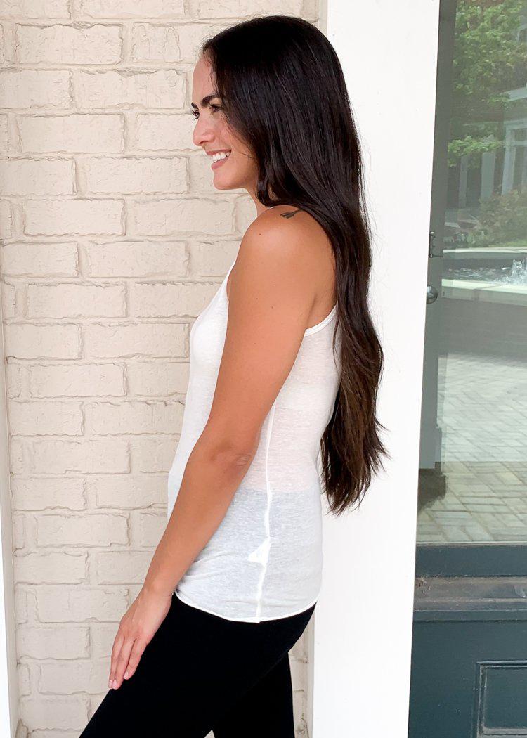 Bobi Essential Tissue Tank-White ***FINAL SALE***-Hand In Pocket