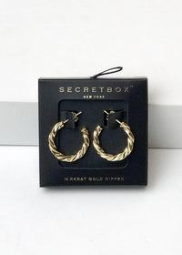 Milan "Mini" Twisted Hoop Earrings-Hand In Pocket