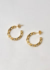 Milan "Mini" Twisted Hoop Earrings-Hand In Pocket