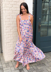 Amira Tiered Floral Maxi-Hand In Pocket