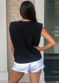 Vida Triangle Tee-Black-***FINAL SALE***-Hand In Pocket