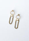 Bracha Gigi Chain Earrings - Gold-Hand In Pocket