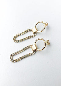 Bracha Gigi Chain Earrings - Gold-Hand In Pocket