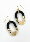 Summerhill Shortened Earring - Black-Hand In Pocket