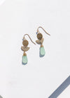 Newport Stone and Metal Drop Earrings-Hand In Pocket