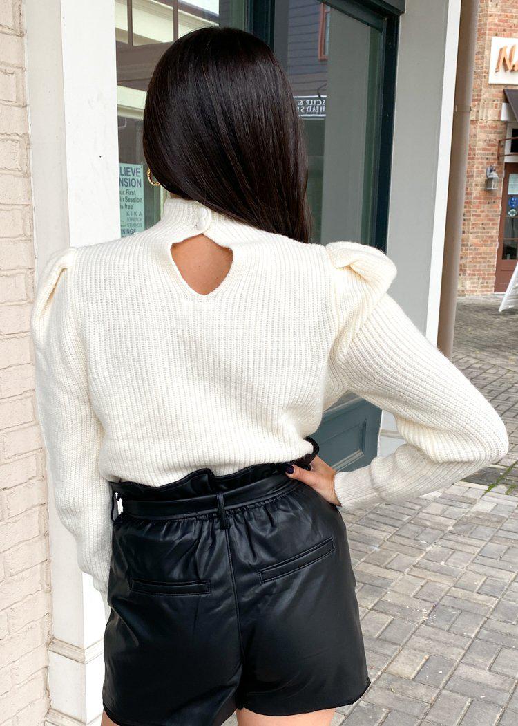 Gemma Puff Shoulder Sweater-Oatmeal***FINAL SALE***-Hand In Pocket