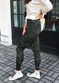 Spanx Look at Me Now High-Rise Camo Leggings - Green-***FINAL SALE***-Hand In Pocket