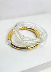 ICU Clear Stack Stretch Bracelet-***FINAL SALE***-Hand In Pocket