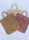 Soleil Woven Tote - Natural-Hand In Pocket