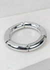 Cobija Stack Stretch Bracelet- Silver-***FINAL SALE***-Hand In Pocket