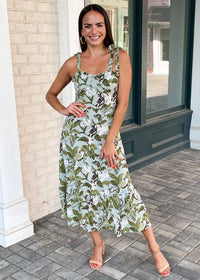 Kailua Printed Midi Dress ***FINAL SALE***-Hand In Pocket