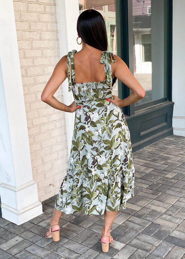 Kailua Printed Midi Dress ***FINAL SALE***-Hand In Pocket