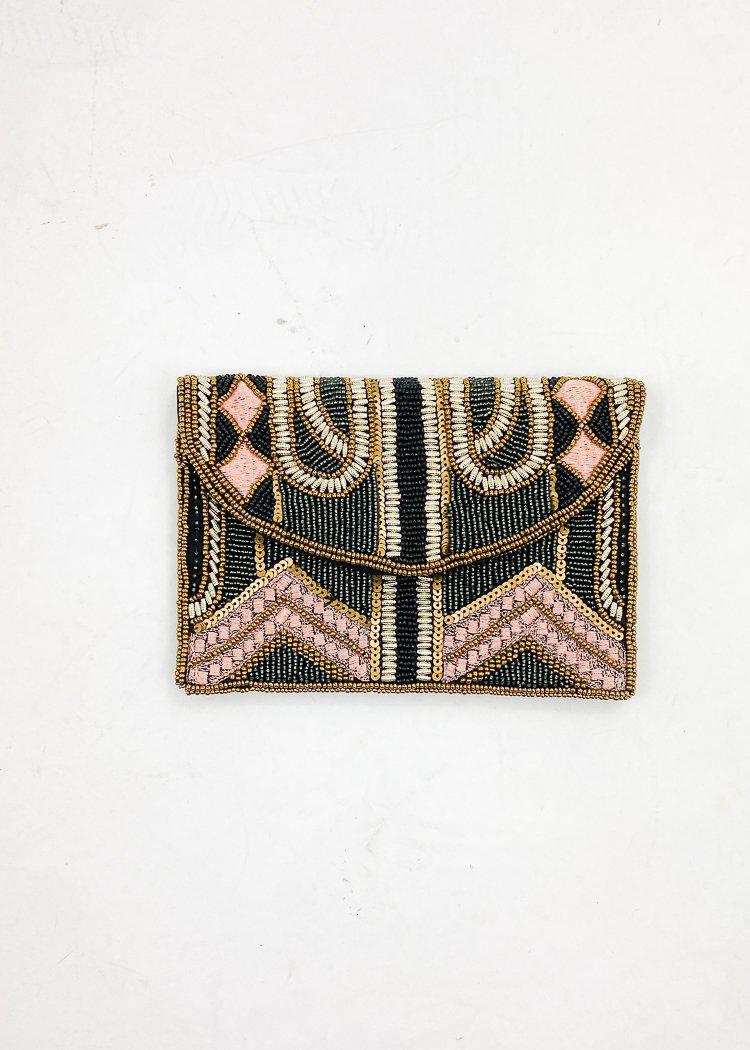 Alanya Beaded Clutch-Hand In Pocket