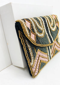 Alanya Beaded Clutch-Hand In Pocket