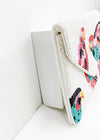 Gili "Birds" Beaded Clutch-Hand In Pocket