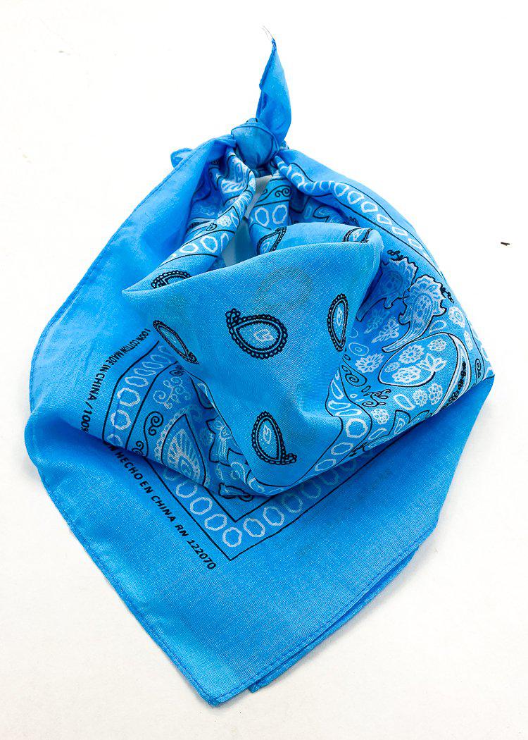 Bandana Scarf-Blue-Hand In Pocket