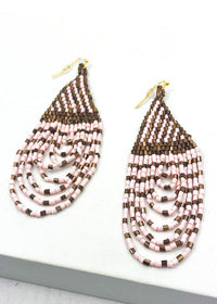 Ko Mak Beaded Drops - Pink-Hand In Pocket