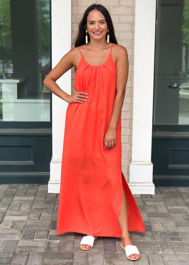 THML Cayenne Spaghetti Strap Maxi Dress ***FINAL SALE***-Hand In Pocket