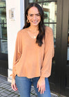 Z Supply Plira Slub Sweater - Salted Caramel ***FINAL SALE***-Hand In Pocket