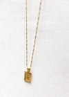 Bracha Truth Card Cross Pendant Necklace - Gold-Hand In Pocket