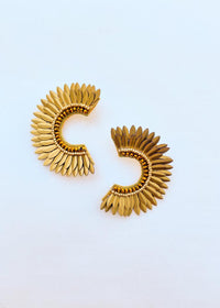 Wing Earrings - Gold-Hand In Pocket