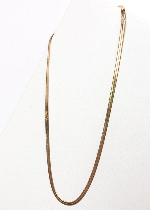 BRACHA Skinny Monte Carlo Layering Necklace - Gold-Hand In Pocket