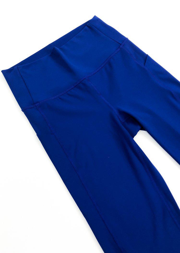 Refresh Side Pocket 7/8 Legging- Royal Blue-***FINAL SALE***-Hand In Pocket