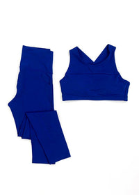 Restore Racerback Padded Sports Bra - Royal Blue-***FINAL SALE***-Hand In Pocket