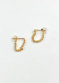 Everyday Chain Hoop Stud-Hand In Pocket