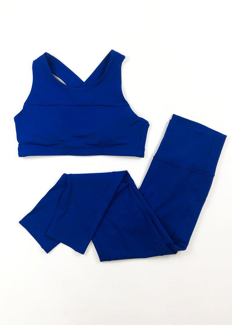 Restore Racerback Padded Sports Bra - Royal Blue-***FINAL SALE***-Hand In Pocket