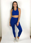 Refresh Side Pocket 7/8 Legging- Royal Blue-***FINAL SALE***-Hand In Pocket