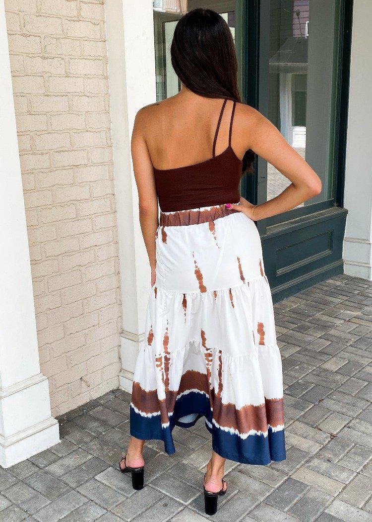 Blvd One Shoulder Rib Tank-Brown-***FINAL SALE***-Hand In Pocket