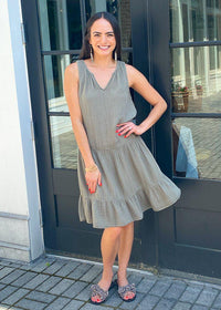 Michael Stars Scarlett Flounce Dress ***FINAL SALE***-Hand In Pocket