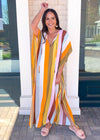 Buddy Love Cora Striped Caftan Dress - Samoa-Hand In Pocket