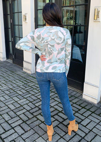 PJ Salvage Camo Bloom Long Sleeve Top-***FINAL SALE***-Hand In Pocket