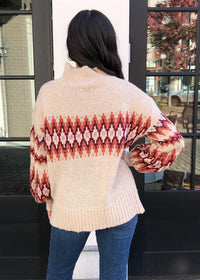 Boulder Fairisle Mock Neck Sweater-***FINAL SALE***-Hand In Pocket