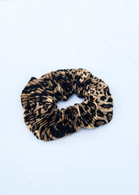 Purfect Leopard Print Scrunchie-Hand In Pocket