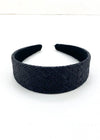 Higgins Woven Headband - Black-Hand In Pocket