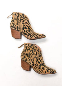 Matisse Arrow Hair Bootie - Leopard-Hand In Pocket