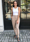 Sedona Knit Jogger- Taupe-***FINAL SALE***-Hand In Pocket